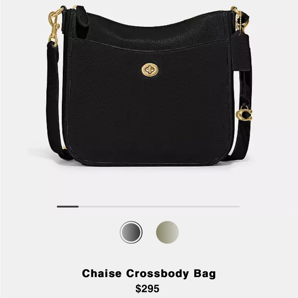 Coach Womens Polished Pebble Leather Chaise Crossbody